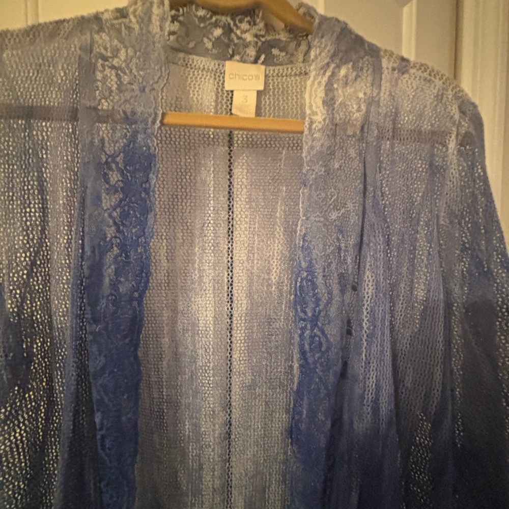 Chicos sheer jacket